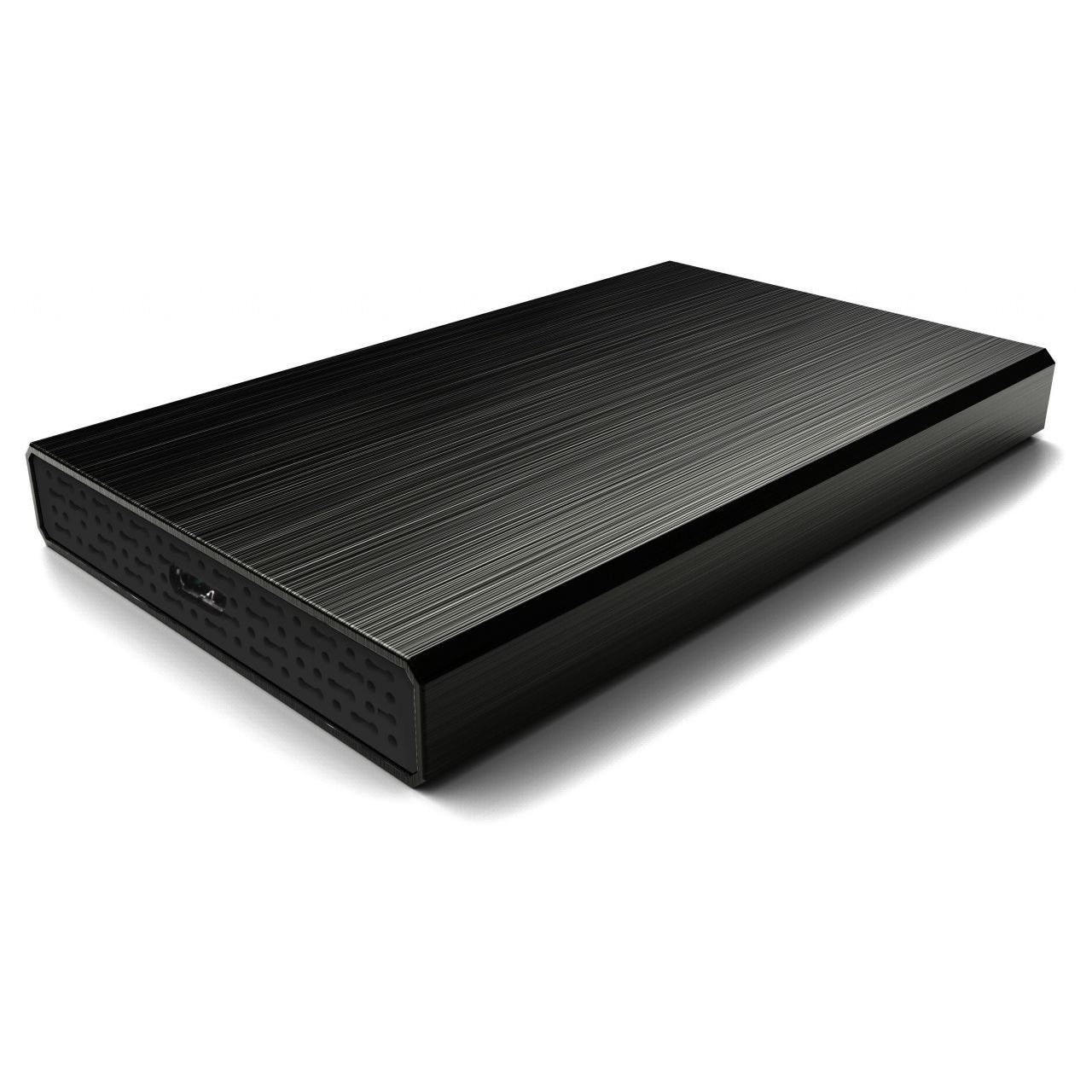 Coolbox - Caja externa para disco duro SSD de 2,5 pulgadas COO-SCA2523-B con carcasa de aluminio y plástico ABS, USB 3.0 hasta 5 Gbps, diseño compacto negro 80 x 130 x 14 mm