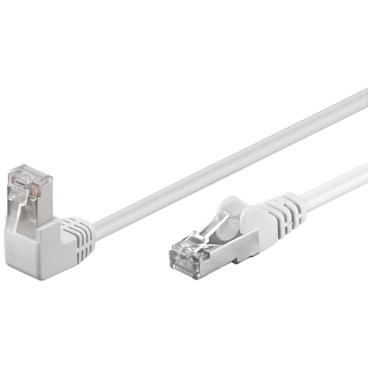 Goobay 94178 cable de red Blanco 1 m Cat5e F/UTP (FTP) Acodado
