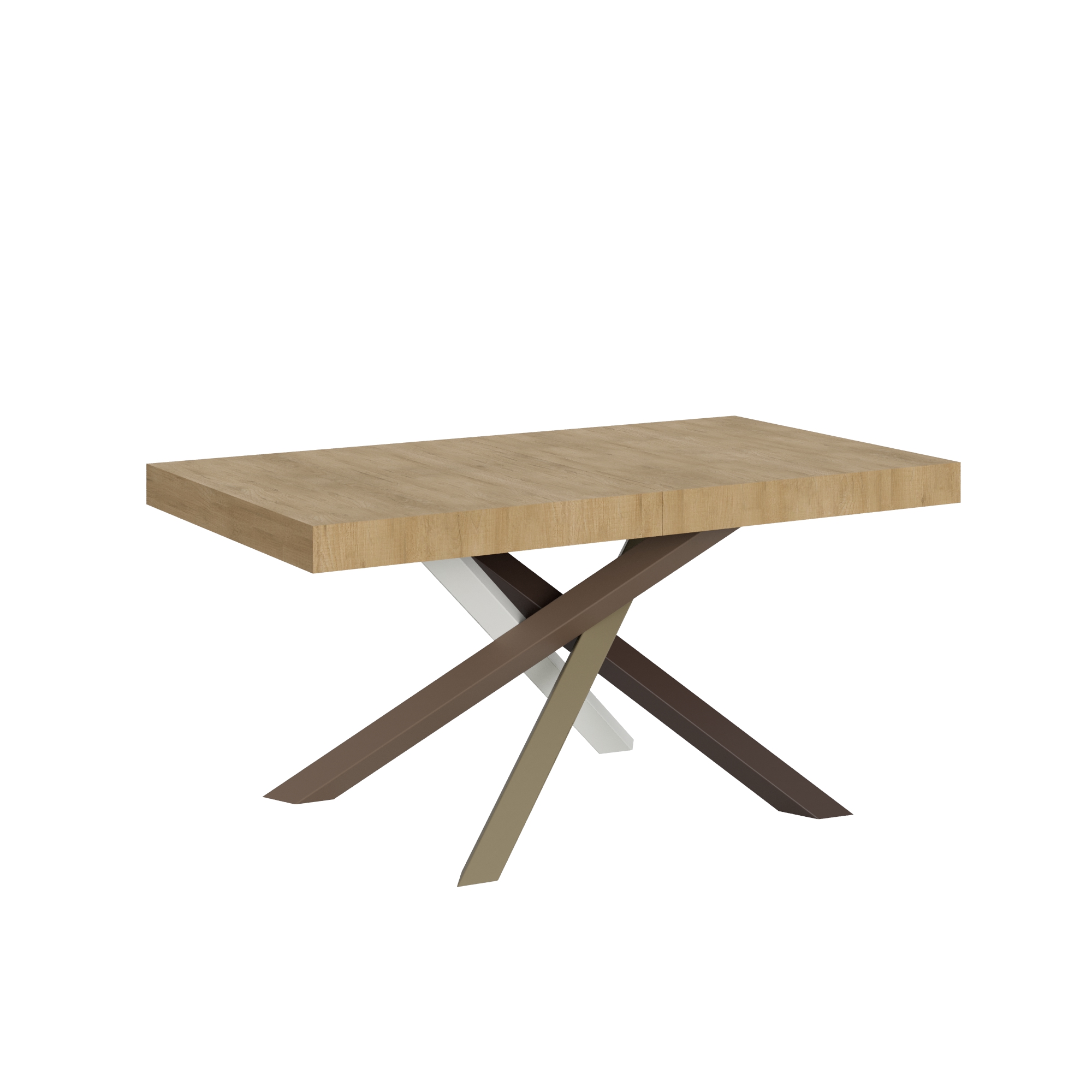 Mesa extensible 90x160/420 cm Volantis Estructura Roble Nature 4/C - Itamoby