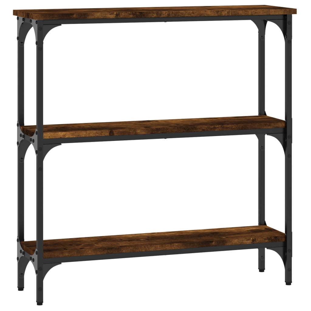 Vidaxl Mesa Consola Madera de Ingeniería 75x22,5x75 Cm Negro