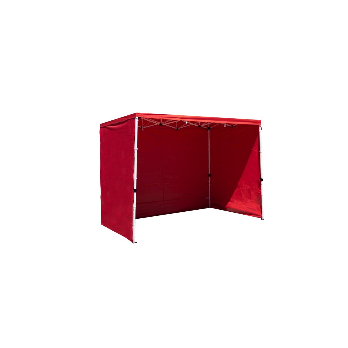 Regalos Miguel - Packs Laterales Carpas Plegables - Pack 3 Laterales Lisos para Carpas 3x3 Master - Rojo