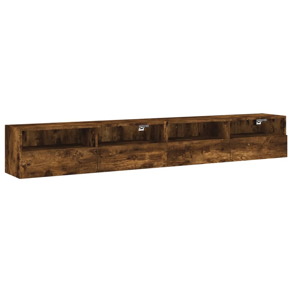 Vidaxl Mueble de Pared TV 2 Uds Madera Ingeniería 100x30x30 Cm