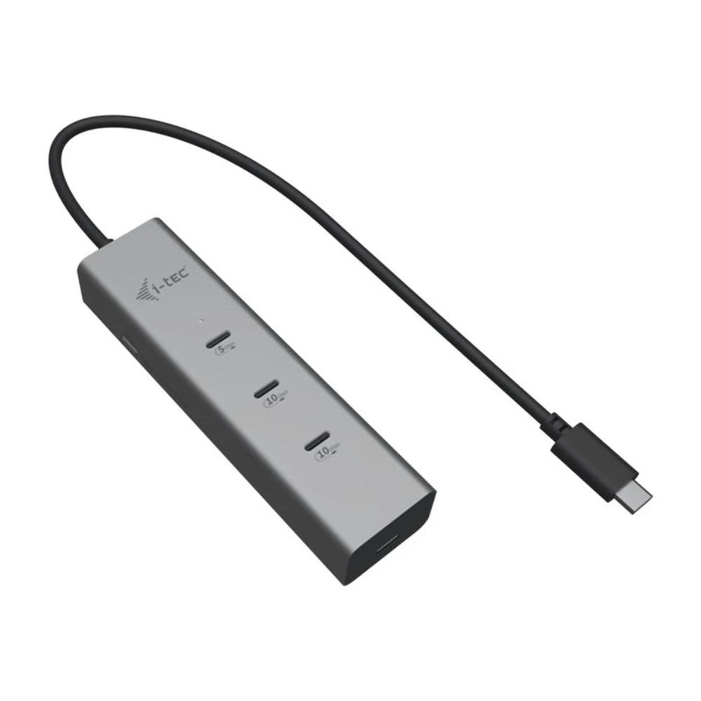 I-Tec - Hub Switch C31HUBMETAL8KPDPRO metálico con 5 puertos USB-C (3×10 Gbps), 2×USB-A, carga PD 85W y salida 8K para MacBook, Windows y macOS