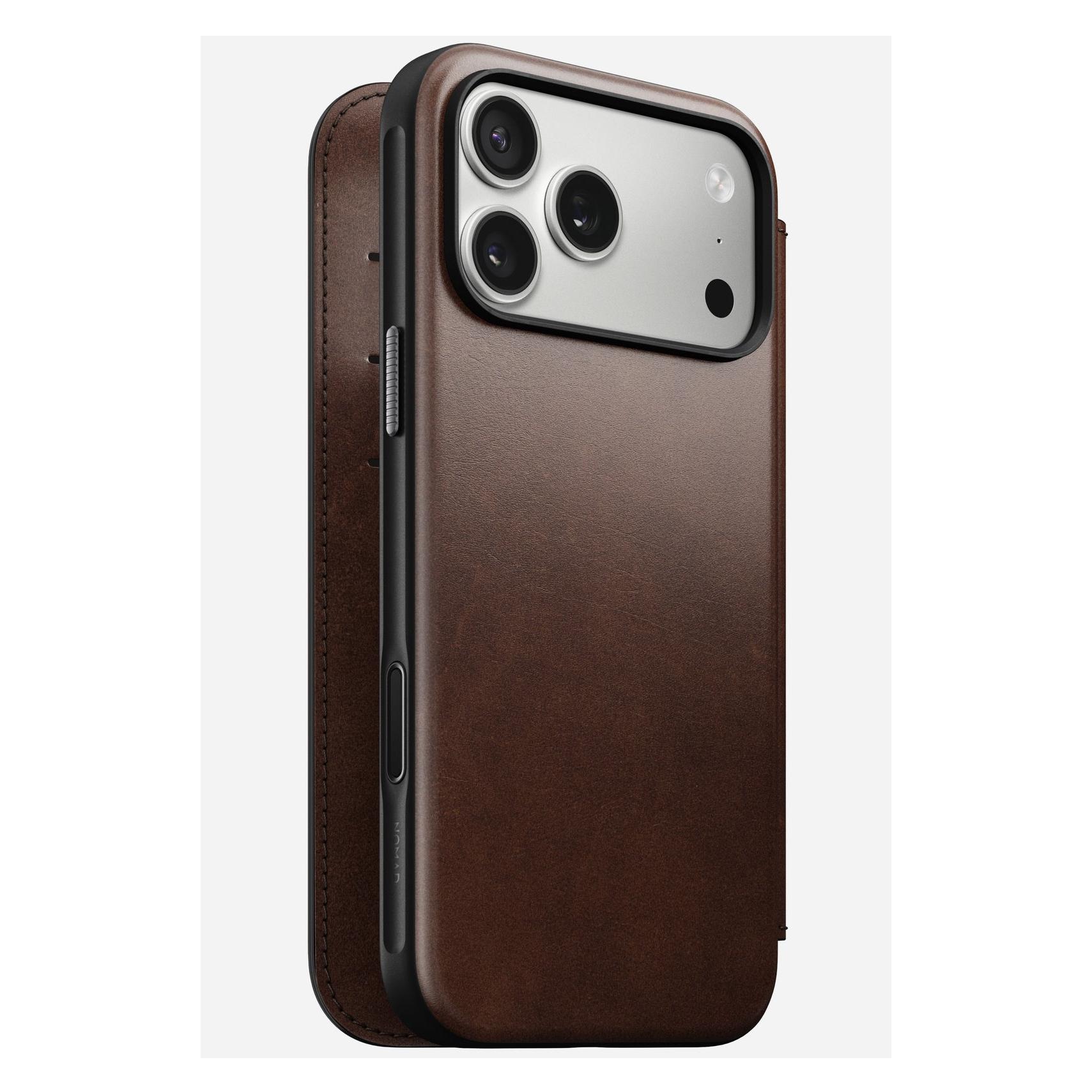 Nomad Modern Leather Folio funda para teléfono móvil 16 cm (6.3") Marrón