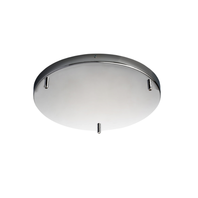 Roseta Roseta multicable en hierro cromado d. 40 con 3 agujeros H.3 Ø40 BL290-PL3-DM40-CR - Bonetti Illumina