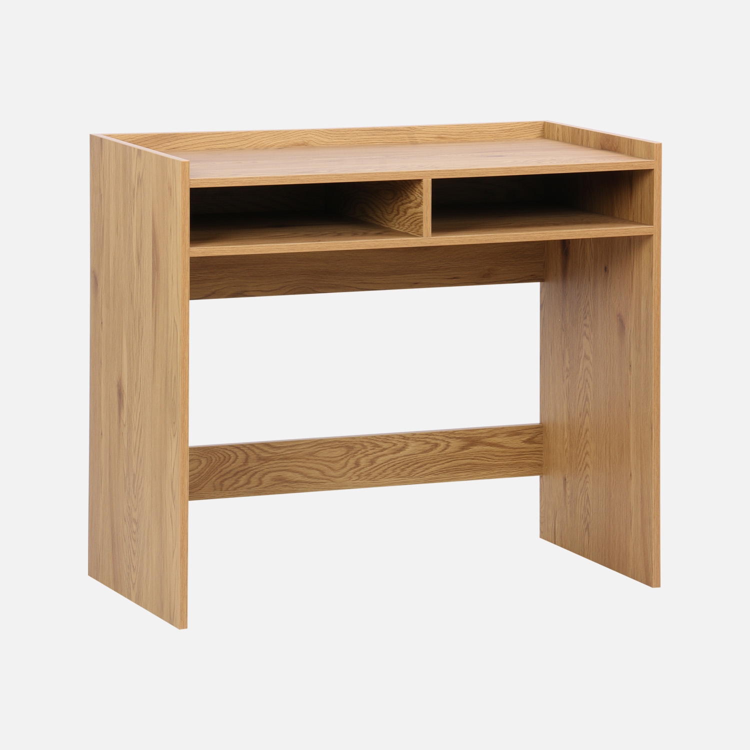sweeek - Escritorio decorativo de madera con 2 compartimentos  , Jules , 90x45x78