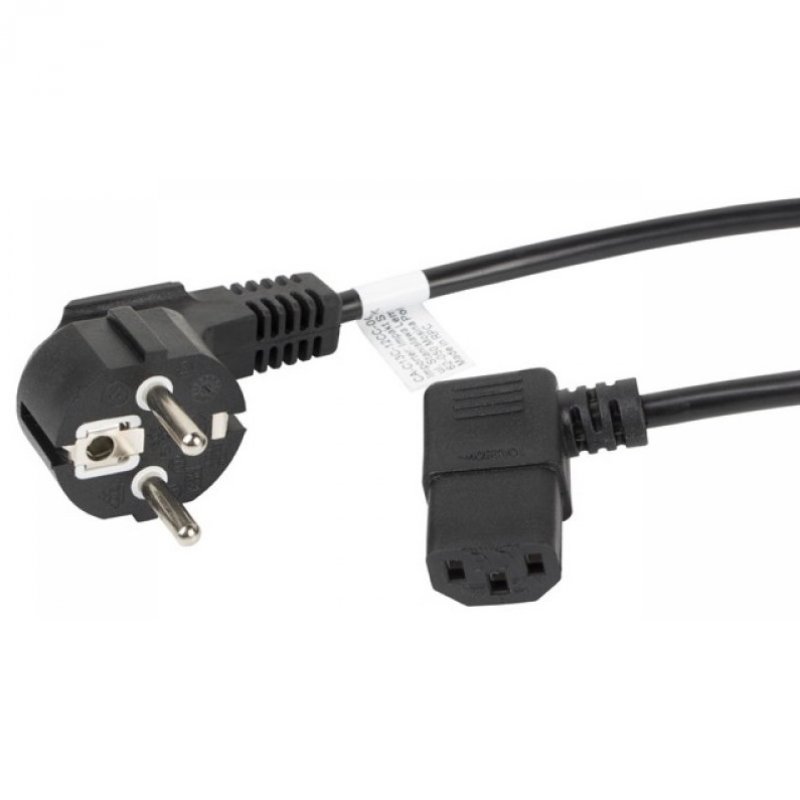 Lanberg cee 7/7 to iec 320 c13 male/female 1.8m vde black