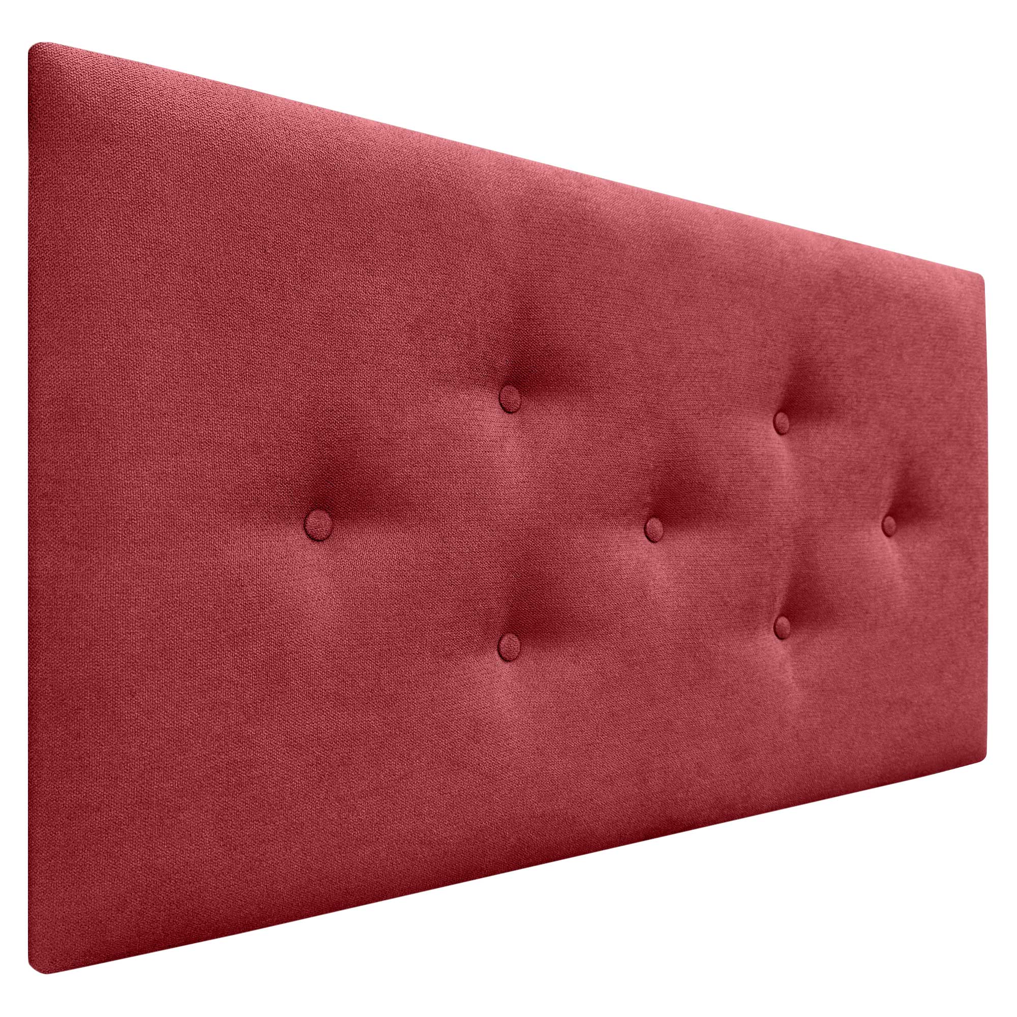 DHOME Cabecero de Tela ACUALINE con 3 Hileras Intercaladas de Botones Cabezal Tapizado Cama Lujo
