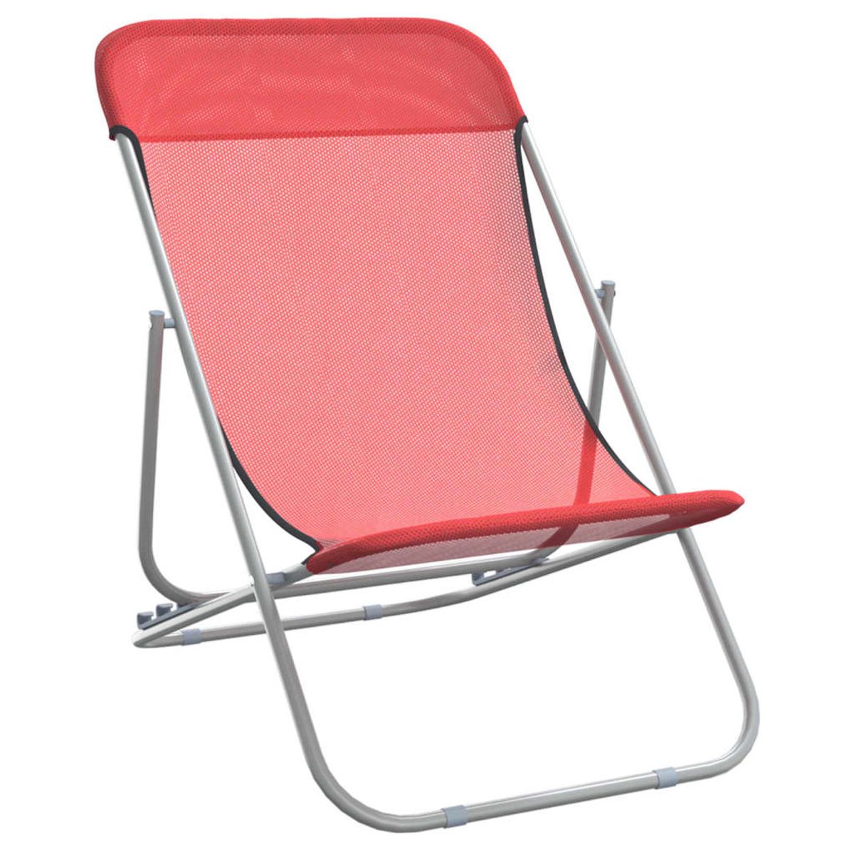 Pack de 2 sillas de exterior plegable ajustable 3 posiciones 83x85x58 cm