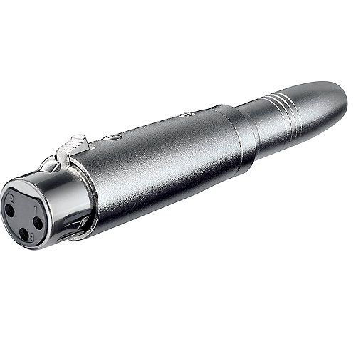 CABLEPELADO Adaptador XLR Hembra 3 Pin - Jack 6.35 Hembra Mono | Adaptador XLR a Jack | Apto para mezcladores, micrófonos, amplificadores, Ecualizador, teclados, Guitarras, Piano eléctrico, etc