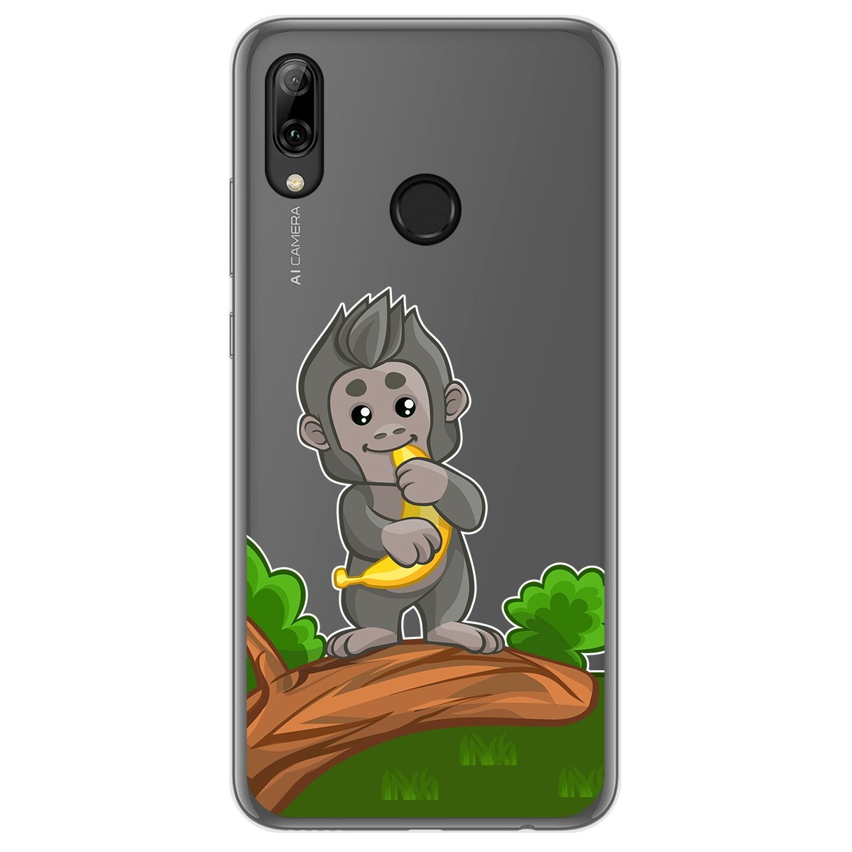 Tumundosmartphone Funda Gel Transparente para Huawei P Smart 2019 / Honor 10 Lite diseño Mono Dibujos