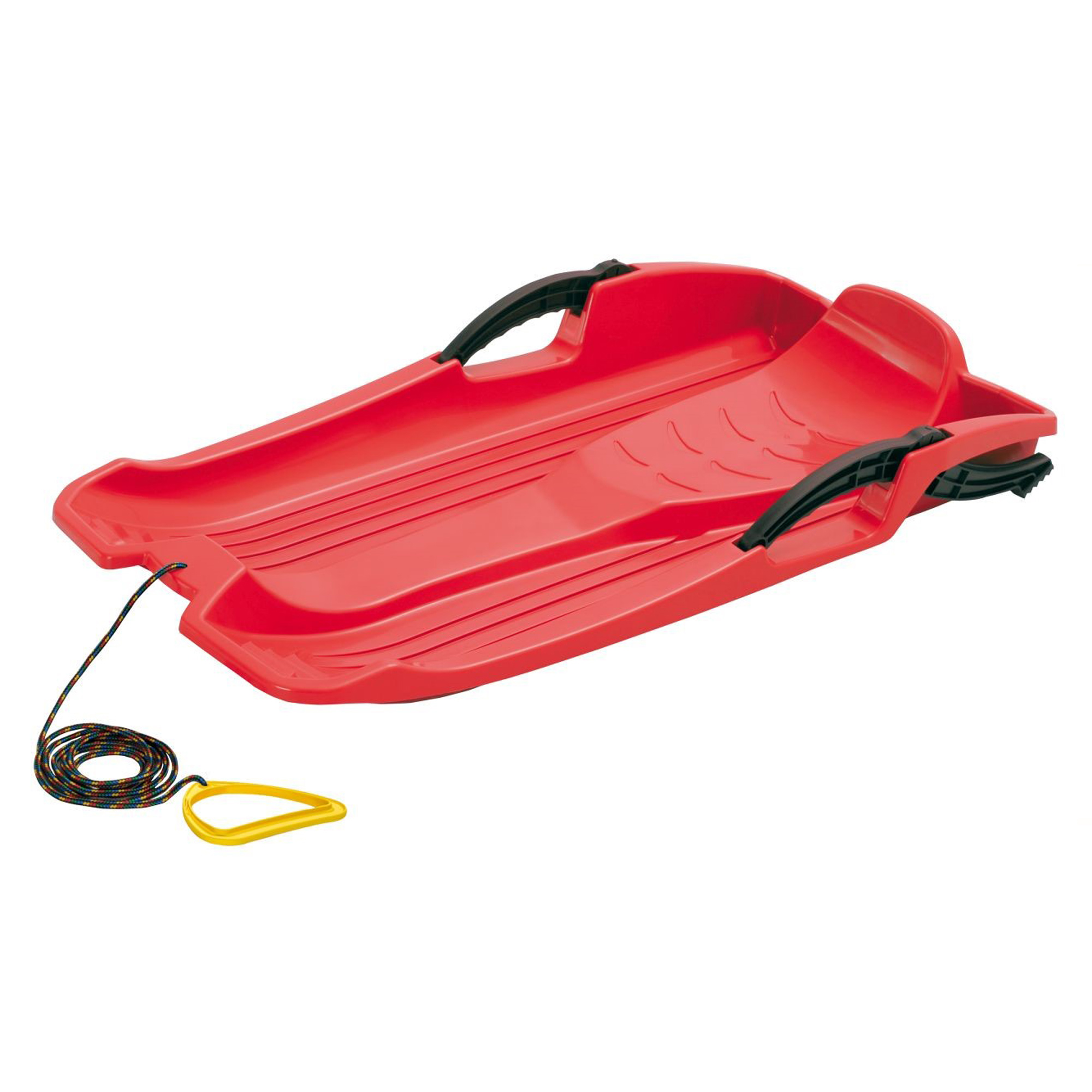 Prosperplast Trineo HORNET Direccionable con Frenos y Cuerda para Nieve Rojo 80x11.5x40 Cm
