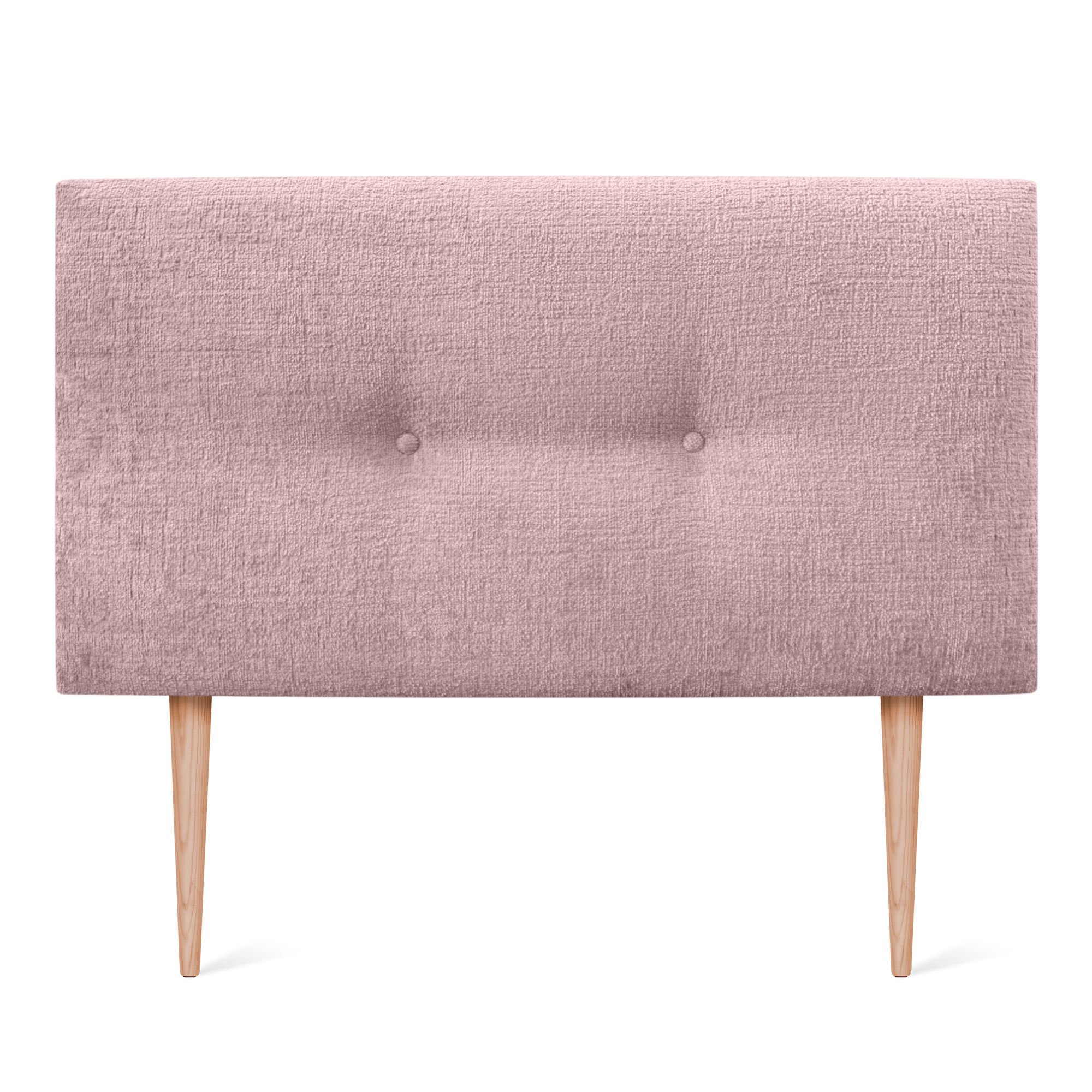 DHOME Cabecero Acabado Lana Natural con Botones y Patas Cabezal Tapizado Cama Dormitorio Alcolchado WINTER LUXURY