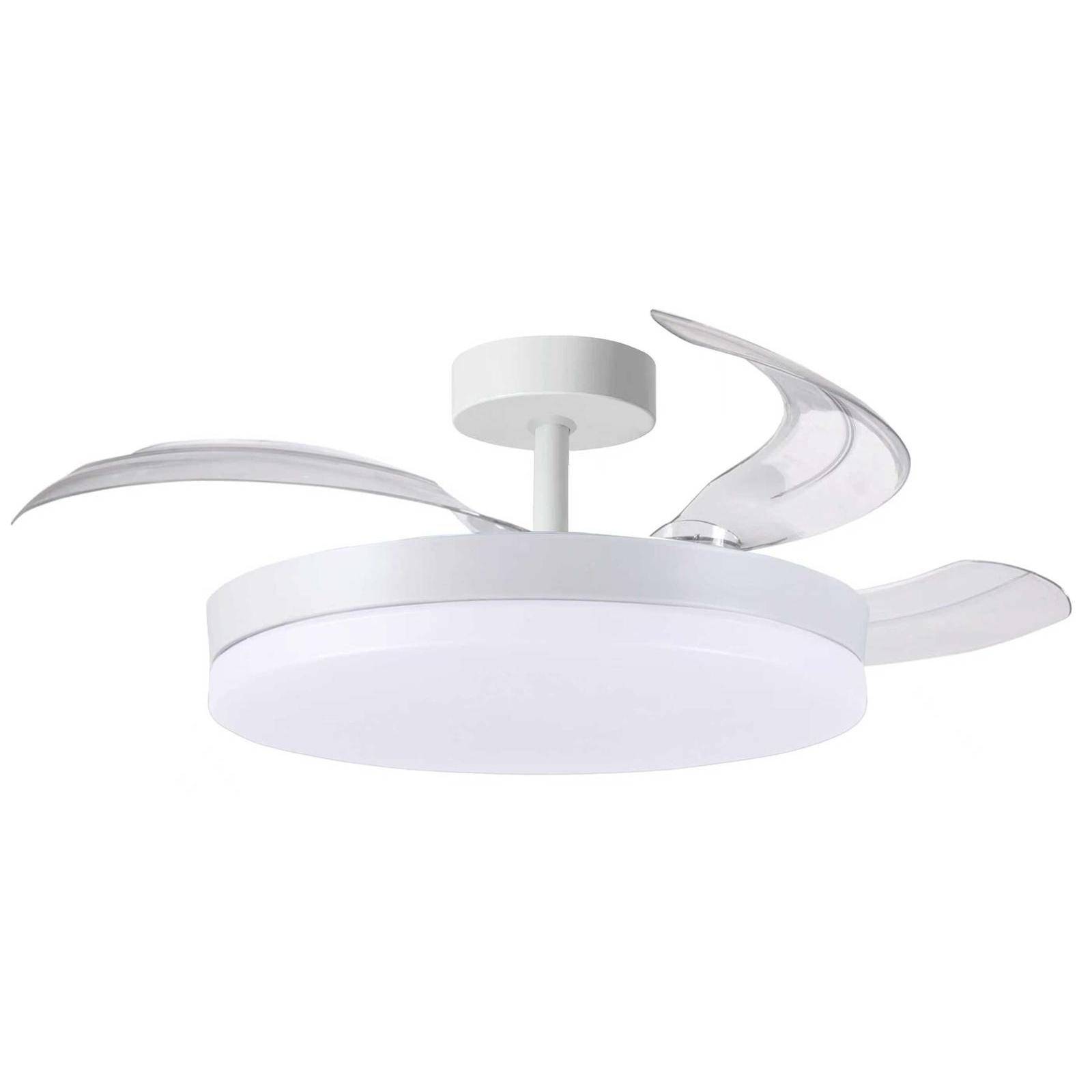 BEL AIR HOME - Ventilador de Techo ARES, Motor DC, LED 36W y Control Remoto, 3 Aspas Plegables, Dormitorios y comedores