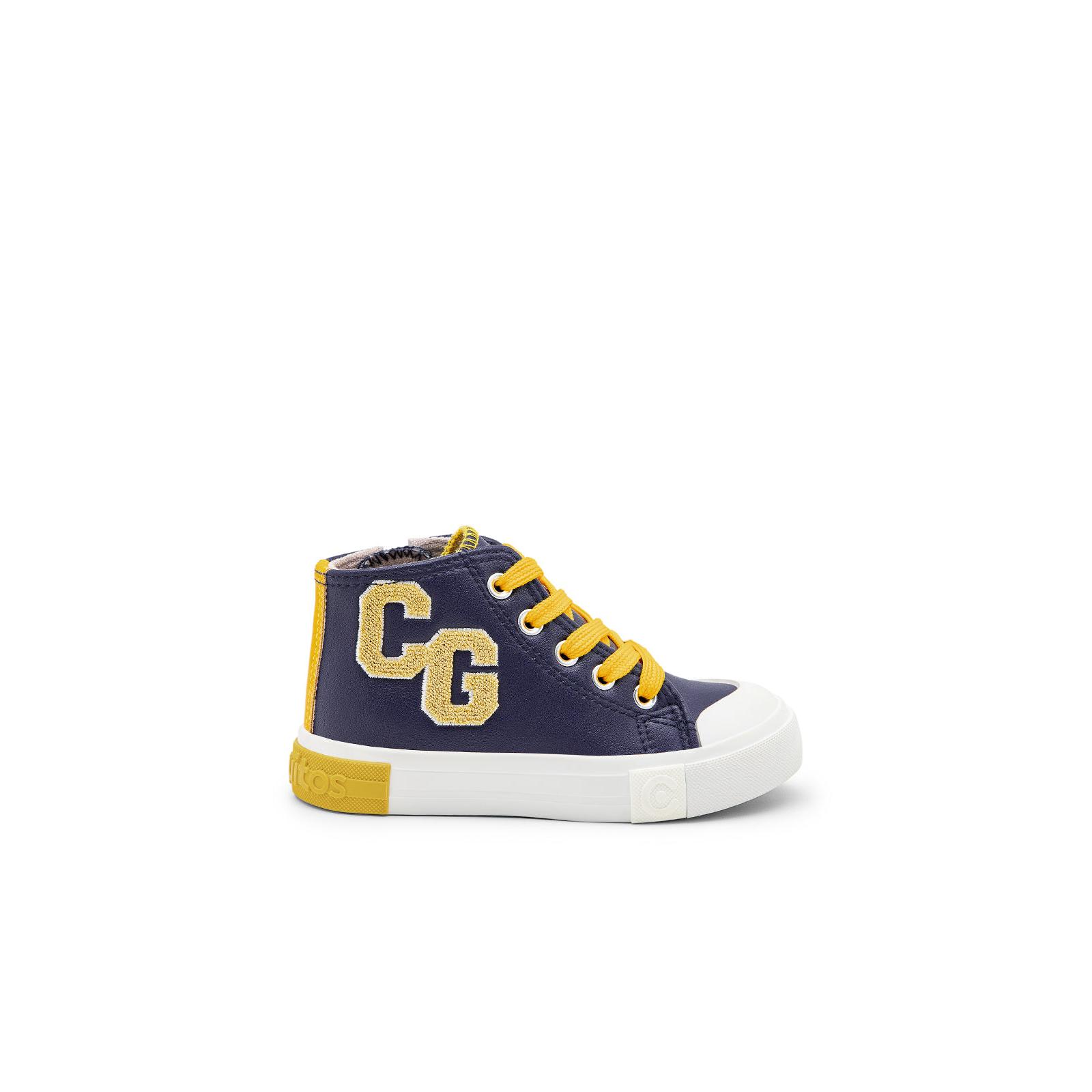 Conguitos - Zapatillas Altas Letras Azul Marino para Niño