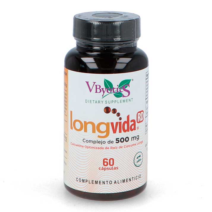 Longvida 60Cap. Vbyotics - Cúrcuma Optimizada - Biodisponible