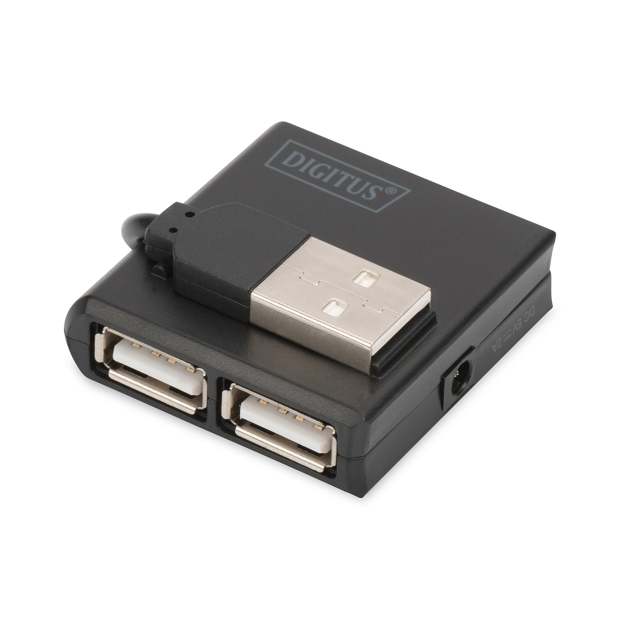 Concentrador Digitus USB 2.0, 4 puertos | DA-70217