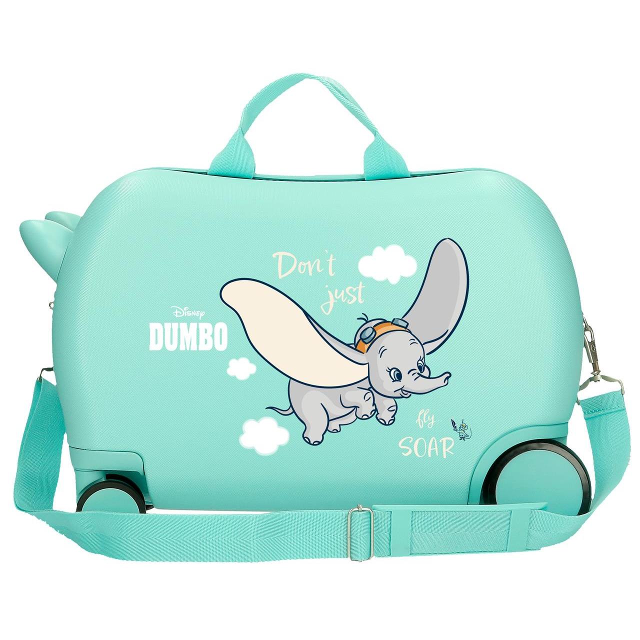 Disney Maleta Correpasillos ABS Rígida Dumbo Fly Azul