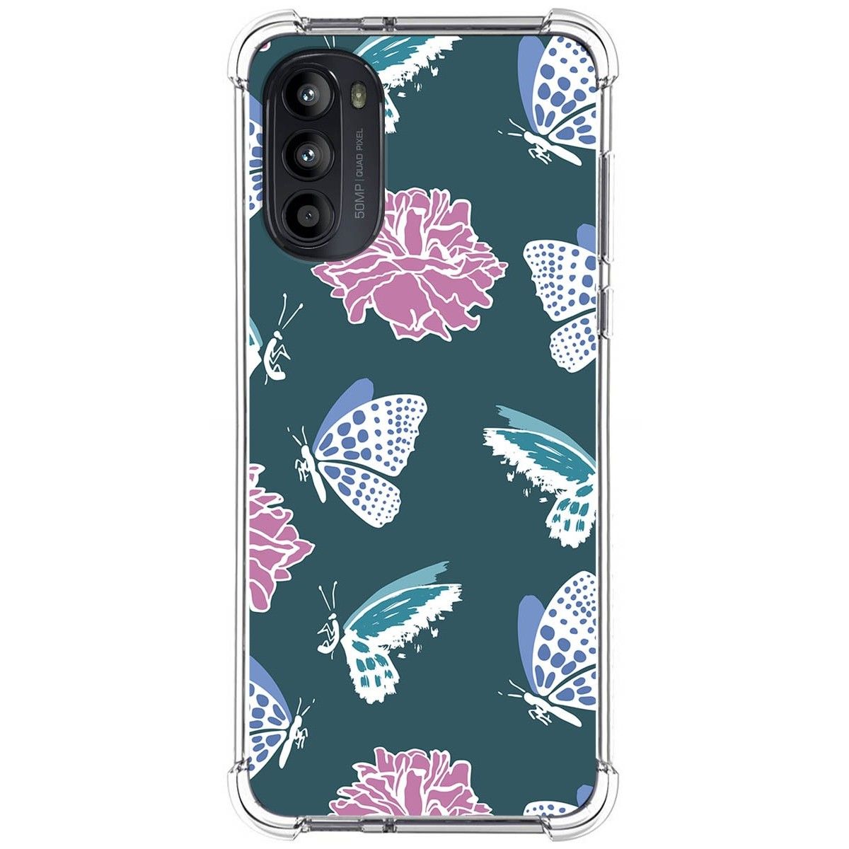 Funda Silicona Antigolpes para Motorola Moto G52 4G diseño Flores 10 Dibujos
