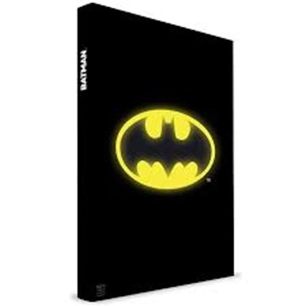 SD Toys - Libreta Batman con símbolo LED iluminado SDTWRN89182 para fans DC Comics, diseño temático coleccionable y funcional, ideal para escuela u oficina