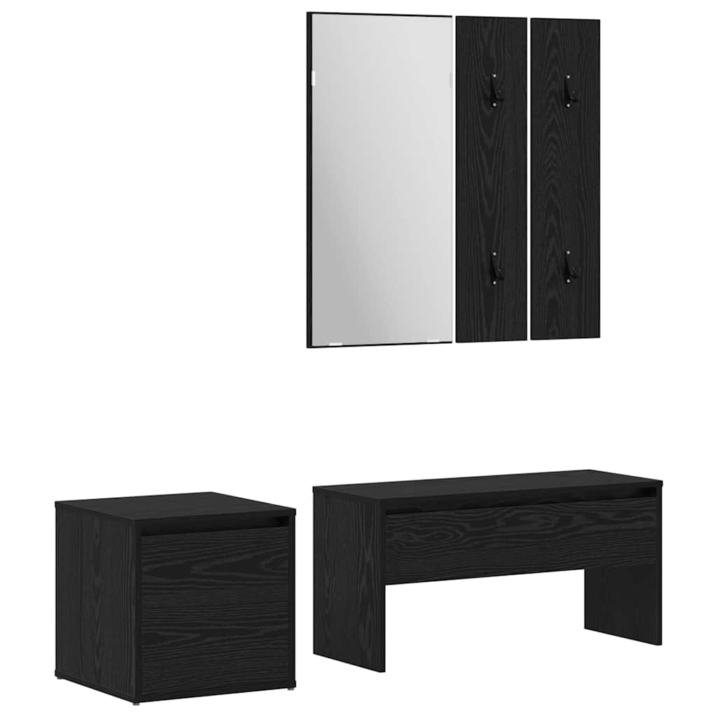 vidaXL Conjunto de muebles de recibidor con cajón 3 pcs
