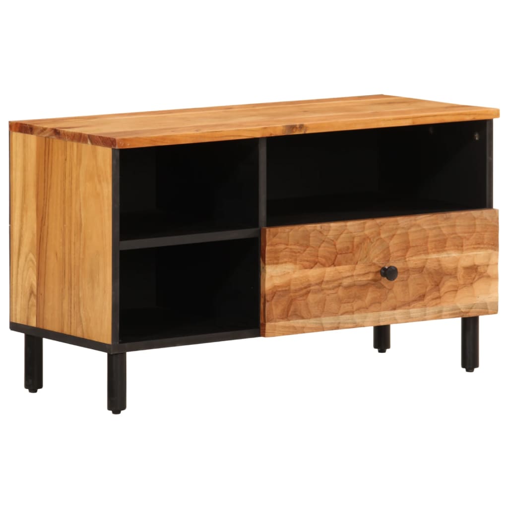 vidaXL Mueble de TV madera maciza de acacia 80x33x46 cm