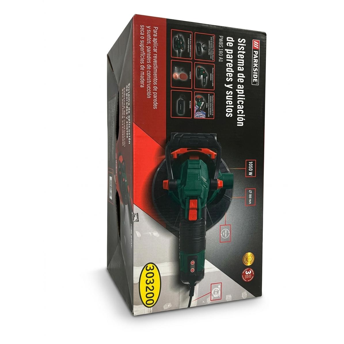 Lijadora de pared-Sistema de aplicación de paredes y suelos Parkside PWBS 180 A1