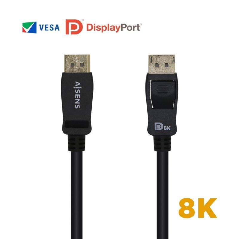 Cable displayport aisens a149-0432/ displayport macho - displayport macho/ 2m/ negro