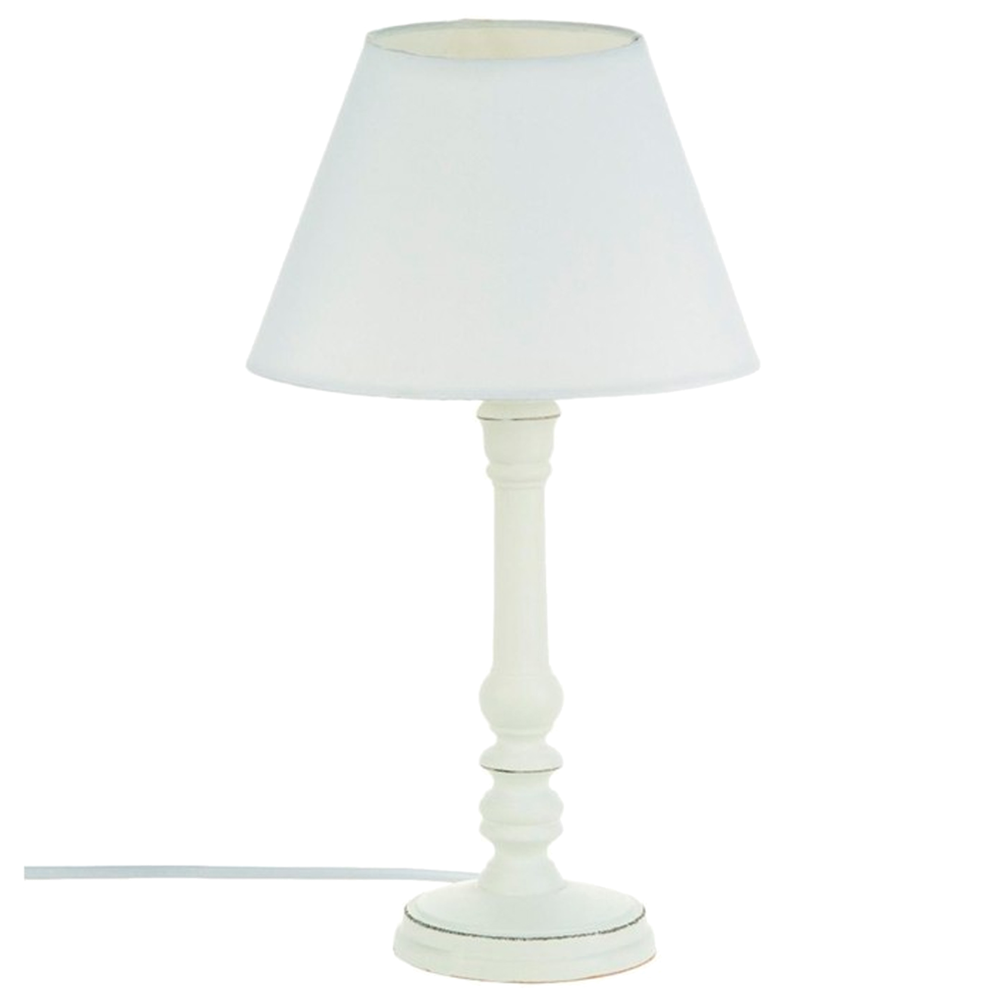 Atmosphera Lámpara de Mesa Blanca Estilo Auténtico Refinado y Moderno