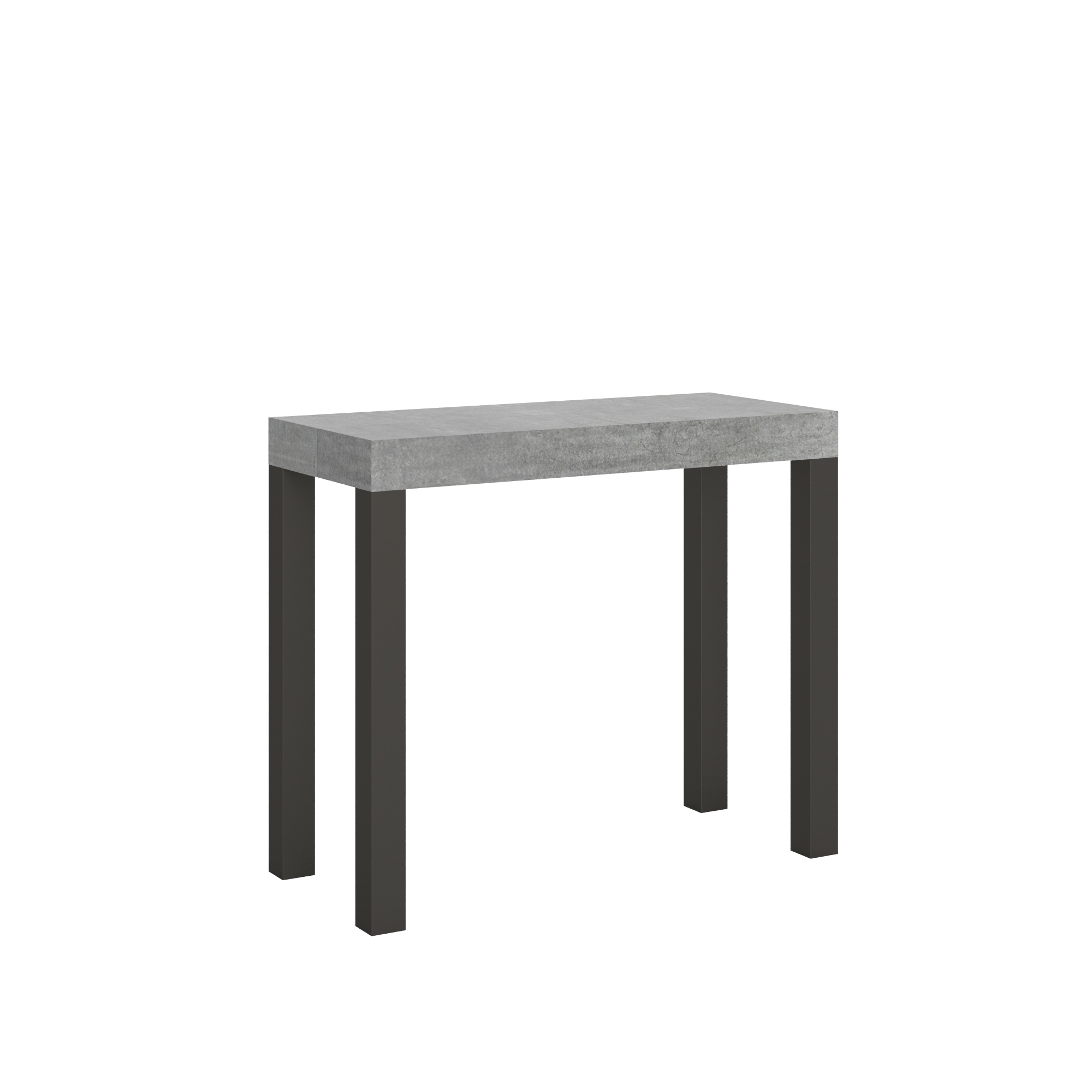 Consola extensible 90x40/300 cm Estructura Everyday Cement Antracita - Itamoby