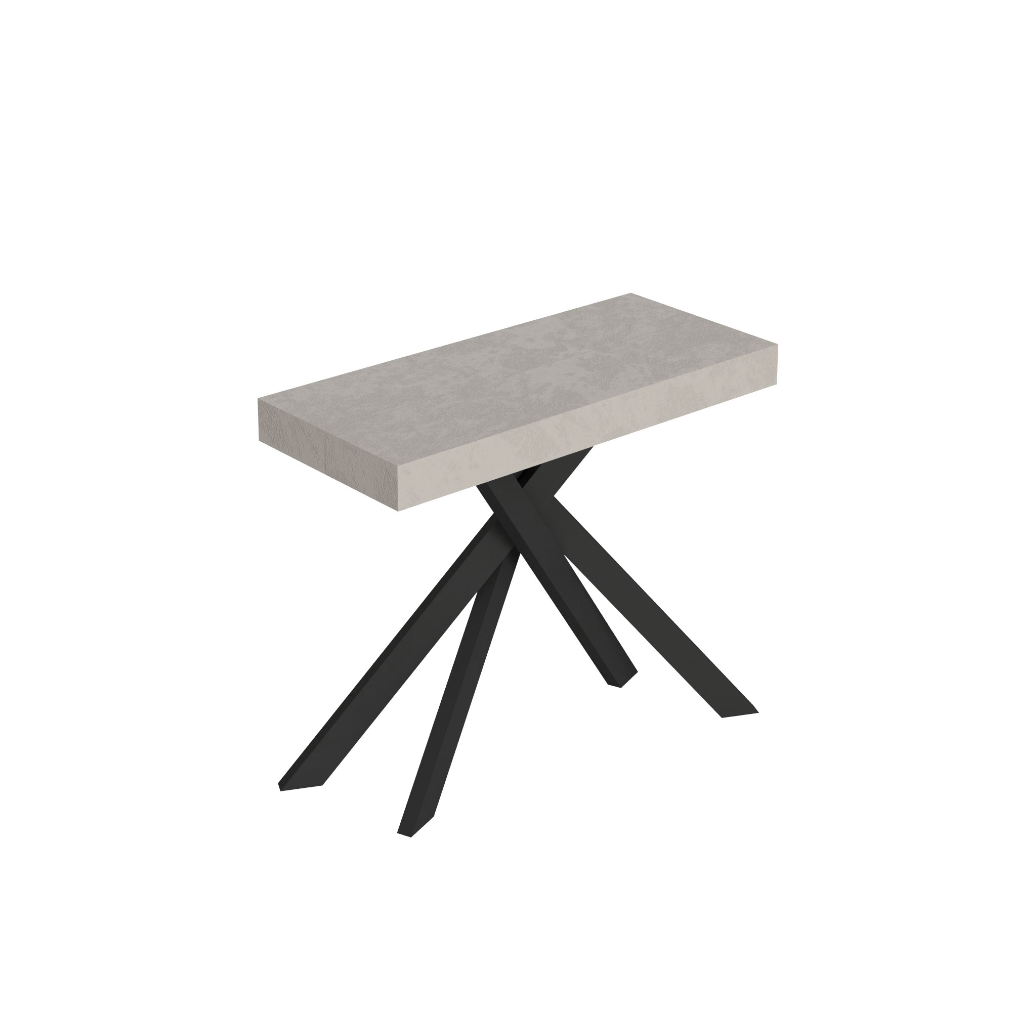 Consola extensible 90x40/196 cm Saki Premium Small patas antracita cachemir - Itamoby