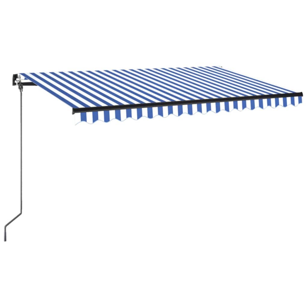 vidaXL Toldo Retráctil Poliéster y Acero 450 x 350 cm Multicolor