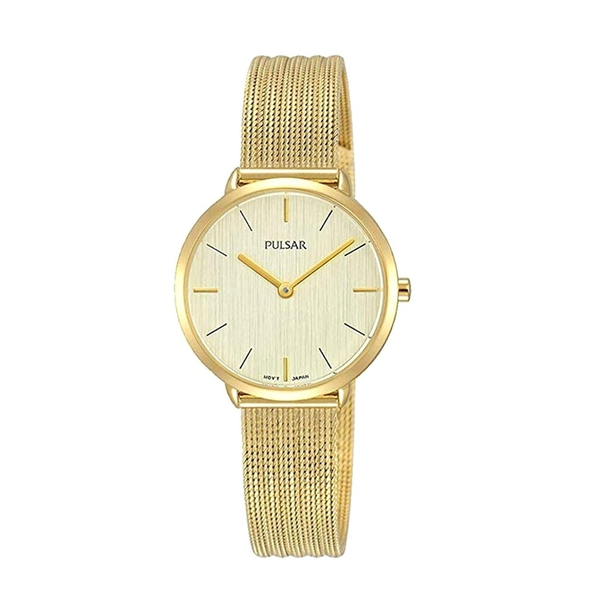 Reloj Pulsar mujer PM2284X1 Attitude acero inoxidable correa malla milanesa esfera color champagne