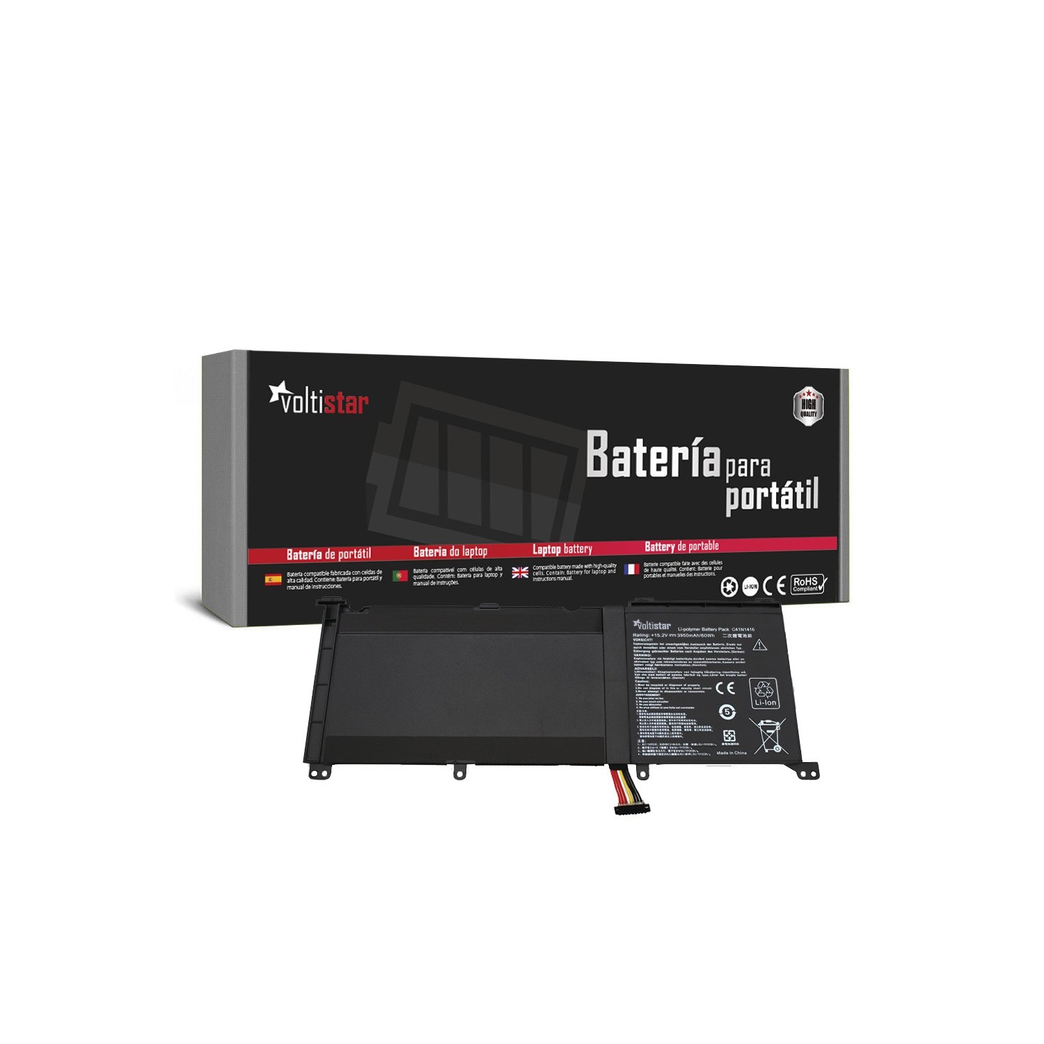 BATERÍA PARA PORTÁTIL ASUS G501JW G501VW ZENBOOK UX501J UX501JW C41N1416
