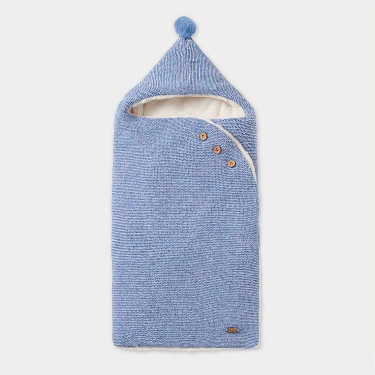 Mayoral Saco Tricot Capazo Bebé Blue Ice 78cmx41cm