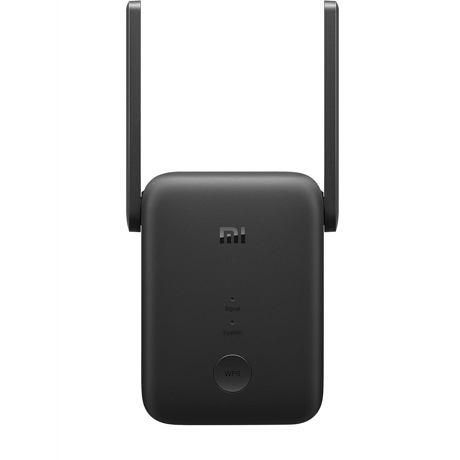 Xiaomi Mi WiFi Range Extender AC1200, Repetidor WiFi de Alta Velocidad con Conexión Estable, 2 Antenas, Wi-Fi Dual Band, Entrada Ethernet, Indicador de Señal Inteligente, Color: Negro, Versión Española - DVB4348GL