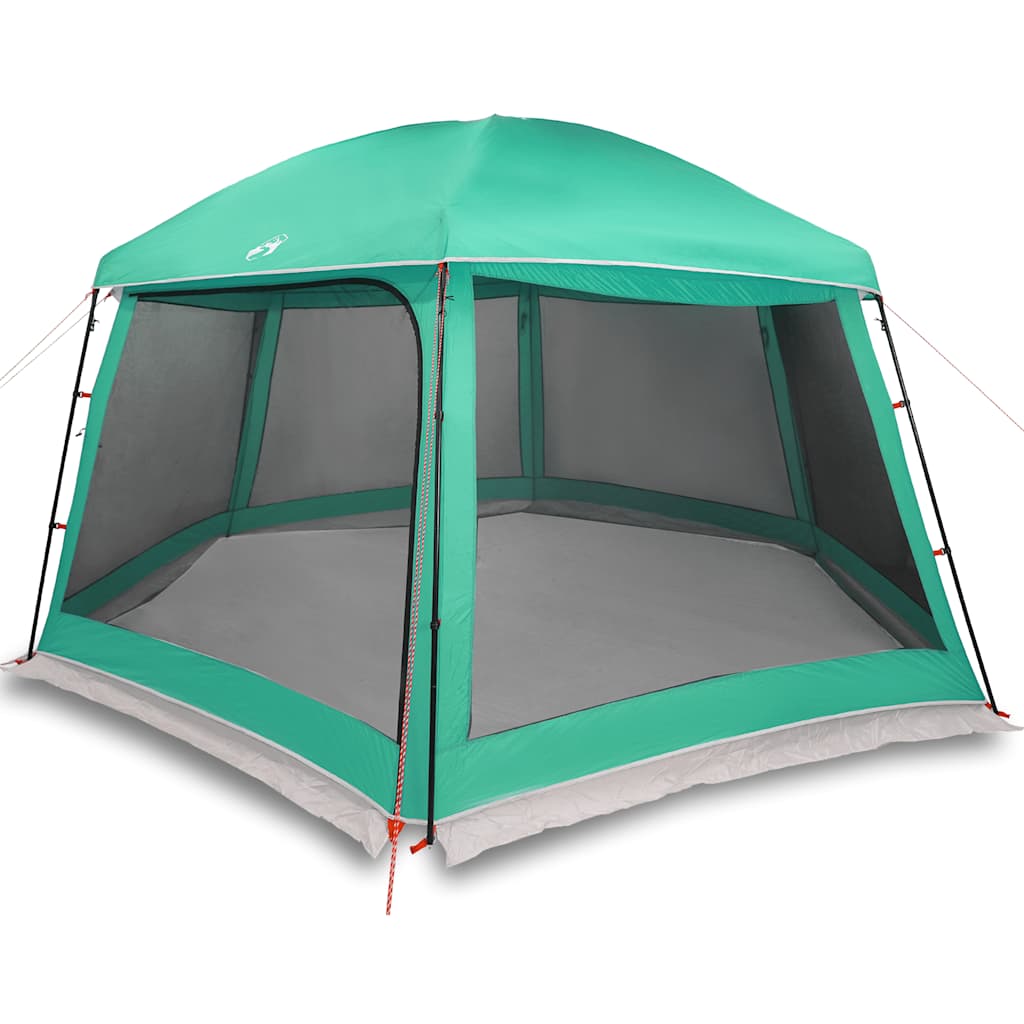 vidaXL Carpa para piscina con desmontables y paredes verde 512x458 cm