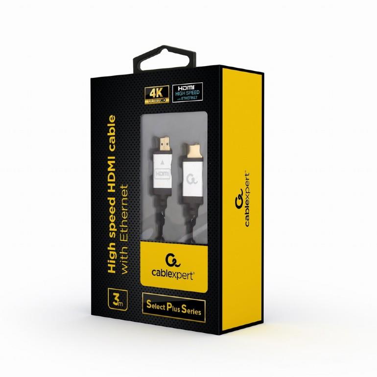 Gembird High Speed HDMI Cable with ETHERNET ''Select Plus Series'', 3M