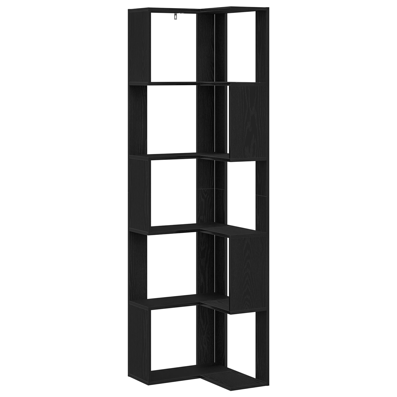 Estante Esquinero vidaXL de 5 Niveles en Roble Negro 50x50x179 cm de Madera