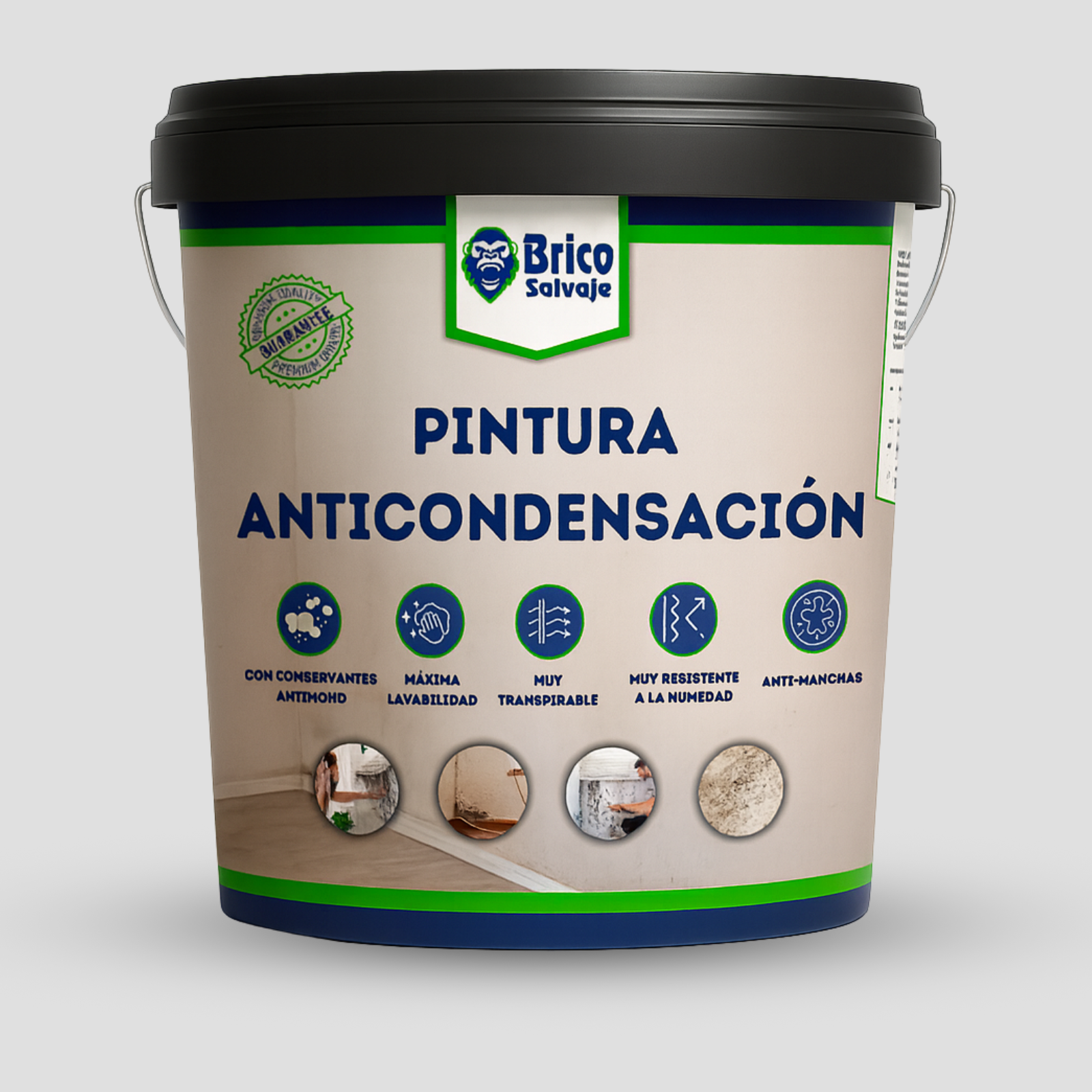 Pintura Anticondensación, Con conservantes Anti moho y Aislante térmico BRICOSALVAJE