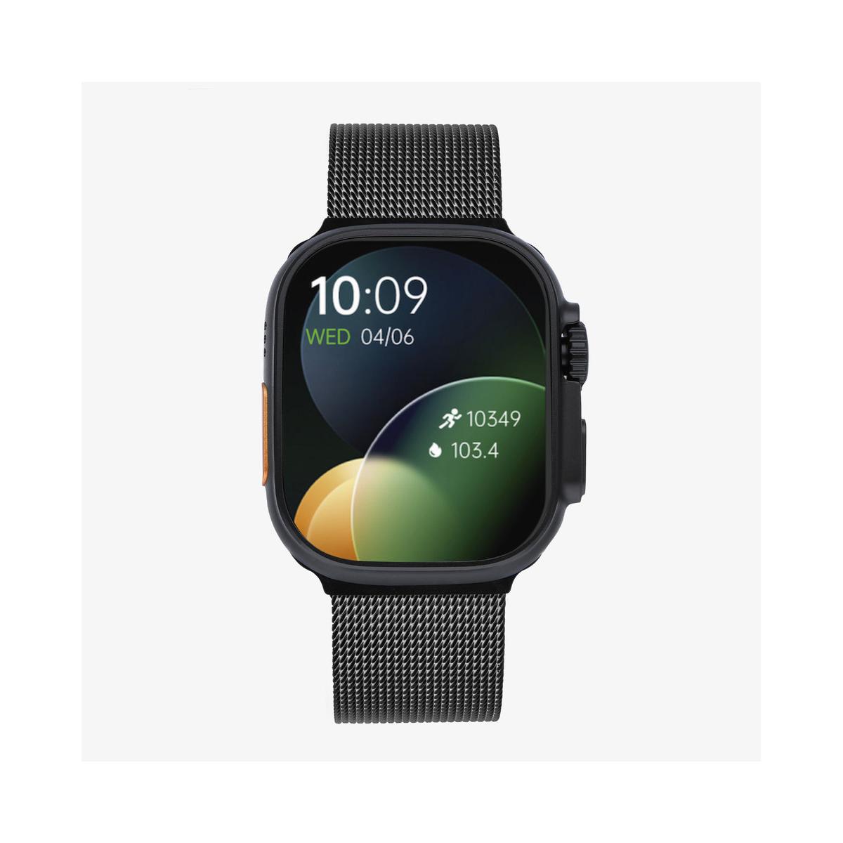 Smarts By Radiant Reloj Inteligente Smartwatch Hollywood Mesh Negro 40,00 Mm Pulsera De Acero Negro Con Cierre De Hebilla Normal Control De Ritmo Cardiaco, Sueño Y Modos Deportivos Compatible Con Android, Ios