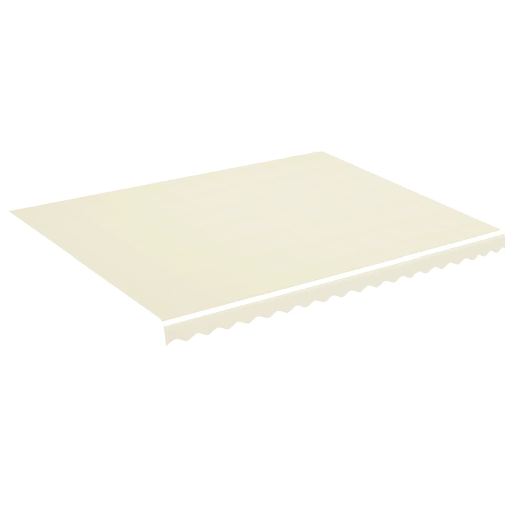 Vidaxl Tela de Repuesto para Toldo 4,5x3,5 M Color Azul y Blanco, Crema, Amarillo y Blanco, Protección Rayos UV