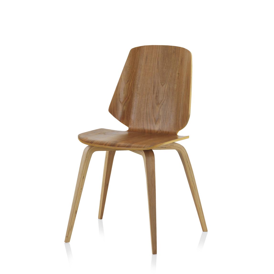 Pack De Cuatro Sillas De Madera Contrachapada De Roble El mejor complemento para tu hogar.