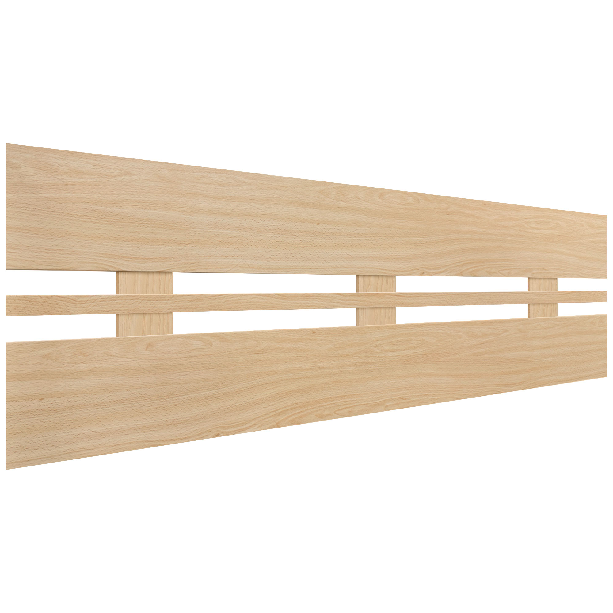 DHOME Cabecero de Madera reciclada DM Horizontal Ancho Cama Palets Herrajes incluidos Listo para colgar