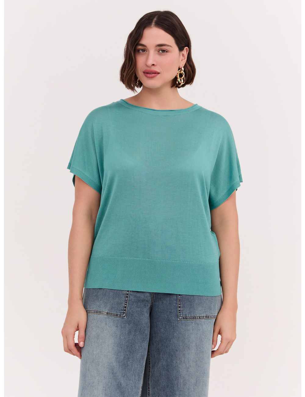 Fiorella Rubino - Camiseta de Tencel de corte suave