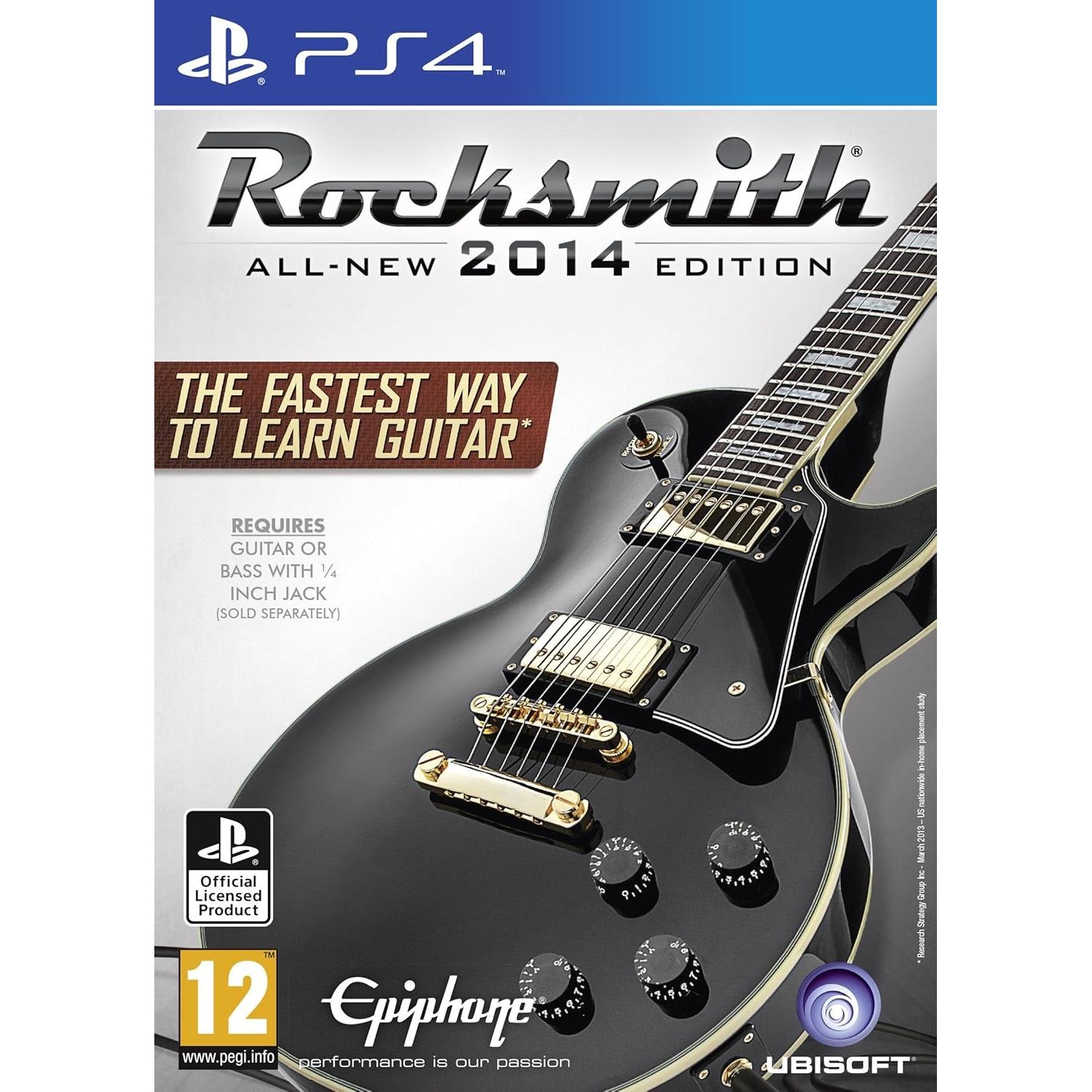Rocksmith 2014 Edition (w/ Cable) Juego para Consola PlayStation 4 PS4