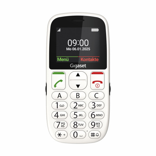 Gigaset GL395 5,59 cm (2.2") 90 g Blanco Teléfono para personas mayores