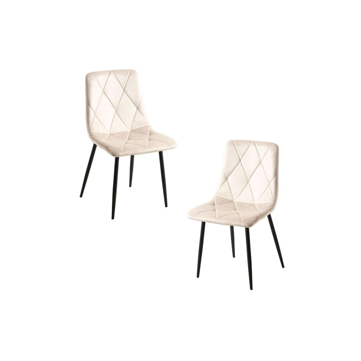 Regalos Miguel - Packs Sillas Comedor - Pack 2 Sillas Lyke Terciopelo - Beige