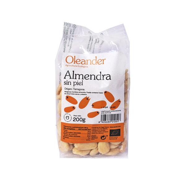Almendra sin piel 12/14mm bio Oleander