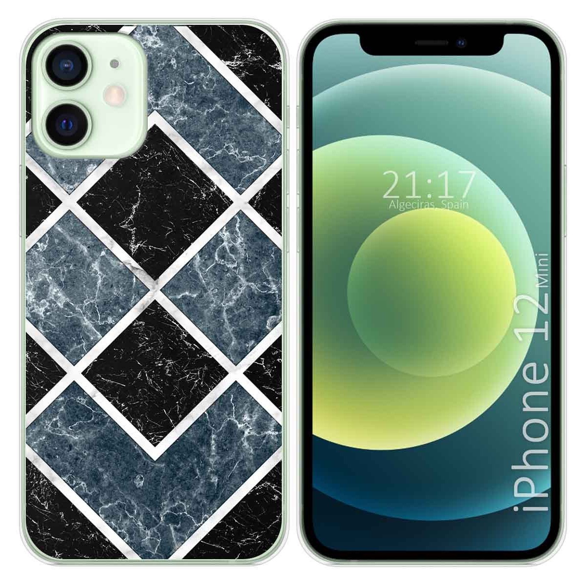 Tumundosmartphone Funda Gel Tpu para Iphone 12 Mini (5.4) diseño Mármol 06 Dibujos